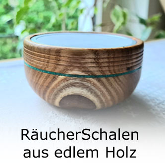 R�ucherSchalen aus edlem Holz